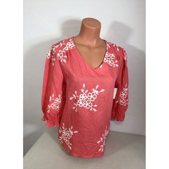 Sapphire Tops - Sapphire Embroidered Blouse Womens Medium New